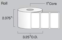 LabelX 2.25" x 1.25" UPC Barcode, Address,Perforated & Compatible with Zebra Desktop Printers & Rollo Label Printer(not for Dymo Printers) (4Rolls, 1000/roll)