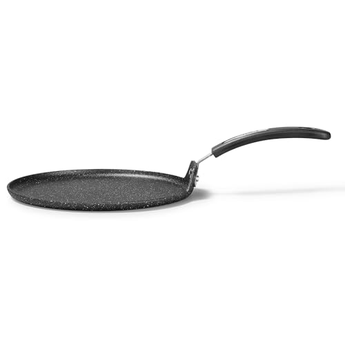 Starfrit The Rock 26cm (10") Non-Stick Multi Pan - Tawa - Durable Forged Aluminum - Oven Safe - PFOA Free - Easy to Clean - Black