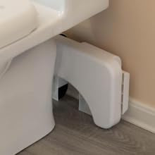 Bathroom Toilet Stool, Squatting Toilet Stool, Detachable Multi-Functional Seat Pan, Portable Step for Home Bathroom, Portable, Sturdy(White)