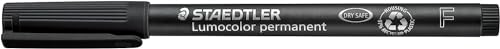 Staedtler 318-WP4 Lumocolor Permanent Universal Pens, Fine Point, 0.6mm, Assorted, 4 per Set