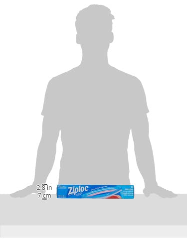 Ziploc Extra Large Food Storage Freezer Bags with Double Zipper Seal and Easy Open Tabs, 30 Count