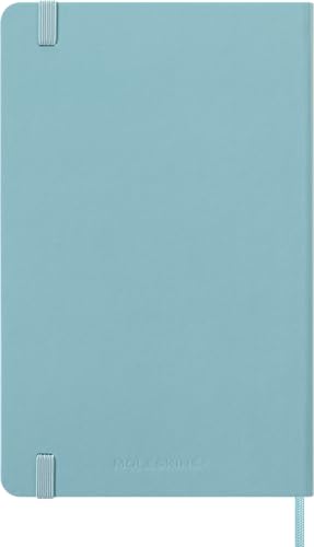 Moleskine Classic 12 Month 2026 Weekly Planner, Hard Cover, Large (5" x 8.25"), Aquamarine, 144 pages