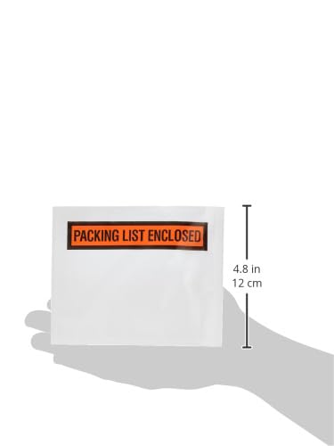 Sales4Less Packing List Envelopes 4.5"x5.5" Pouches Invoice Enclosed Adhesive Bags Pack of 200