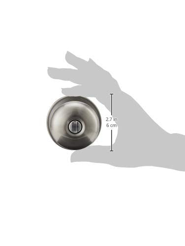 J-Series by SCHLAGE Stratus Bed and Bath Knob, Satin Nickel (J40STR619)