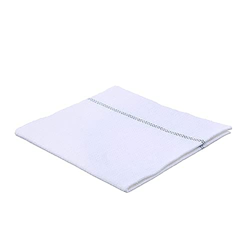 Superio Microfiber Squeegee Mopping Towel Floor Cloth White Cloth for Cuban Style Mop, Israeli Sponga, Kitchen, Bathroom Cleaning, Tile, Stone, Wood, Floor Washing, Drying Towel -18"x24", 3 Pack