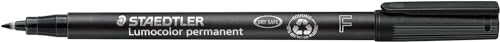 Staedtler 318-WP4 Lumocolor Permanent Universal Pens, Fine Point, 0.6mm, Assorted, 4 per Set
