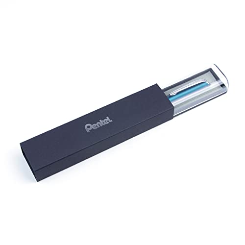 Pentel EnerGel Liquid Gel Retractable Rollerball Pen, Sky Blue Metal Barrel, Gift, Everyday Writing, Office Supplies, Black Ink, 0.7mm Medium Point, BL2007S-AE1, 1 Each Includes Gift Box