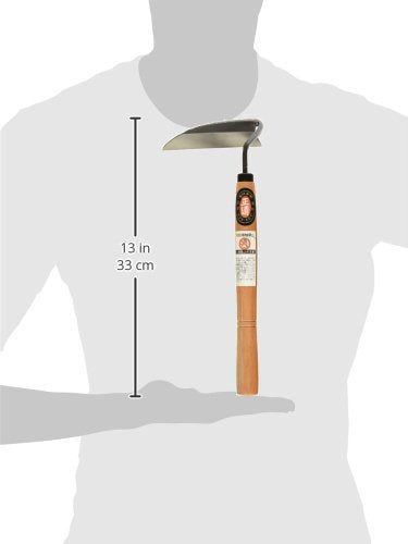 Miraise Japanese Weeding Sickle Very Sharp Edge Quick Work (Beige-001)