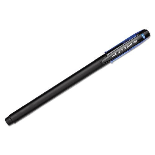 uni-ball Jetstream Rollerball, 101 Stick Roller Ball Pen Bold-1.0mm, 12 Pack, Blue Ink (1768012)