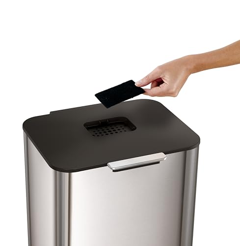 Joseph Joseph Intelligent Waste Activated Carbon Odor Filter Refills for Food Waste Caddy Kitchen Bin - Pack of 6