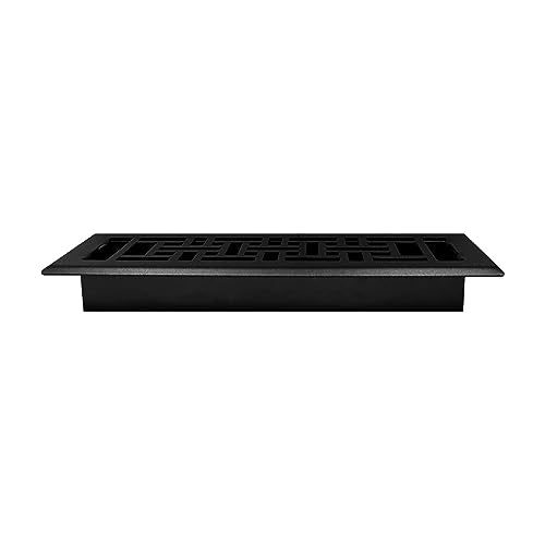 Decor Grates AJH310-BLK Oriental Floor Register, 3x10 Inches, Textured Black