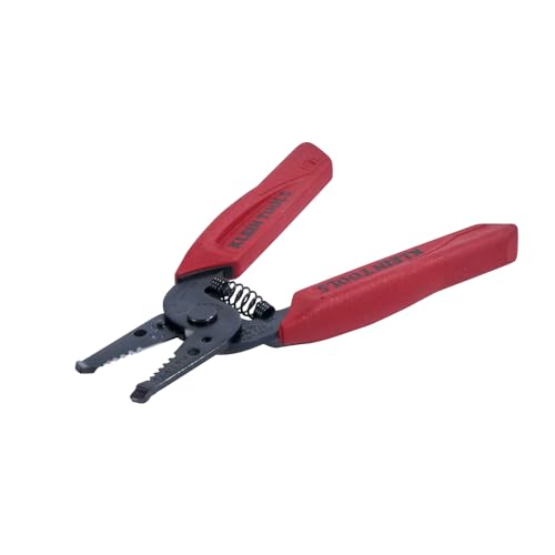 Klein Tools 11046 Wire Stripper, Wire Cutter, Stripping/Cutting Tool for 16-26 AWG Stranded, Compact Nose with Precision-Ground Stripping Holes