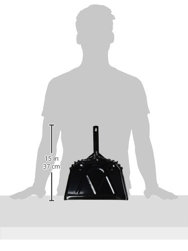 DQB Industries 72539 24-Gauge Metal Dust Pan, 12-Inch, Black