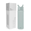 Simple Modern Water Bottle with Straw | Insulated Stainless Steel for Sports Gym | Summit Collection | 22oz | Sea Glass Sage