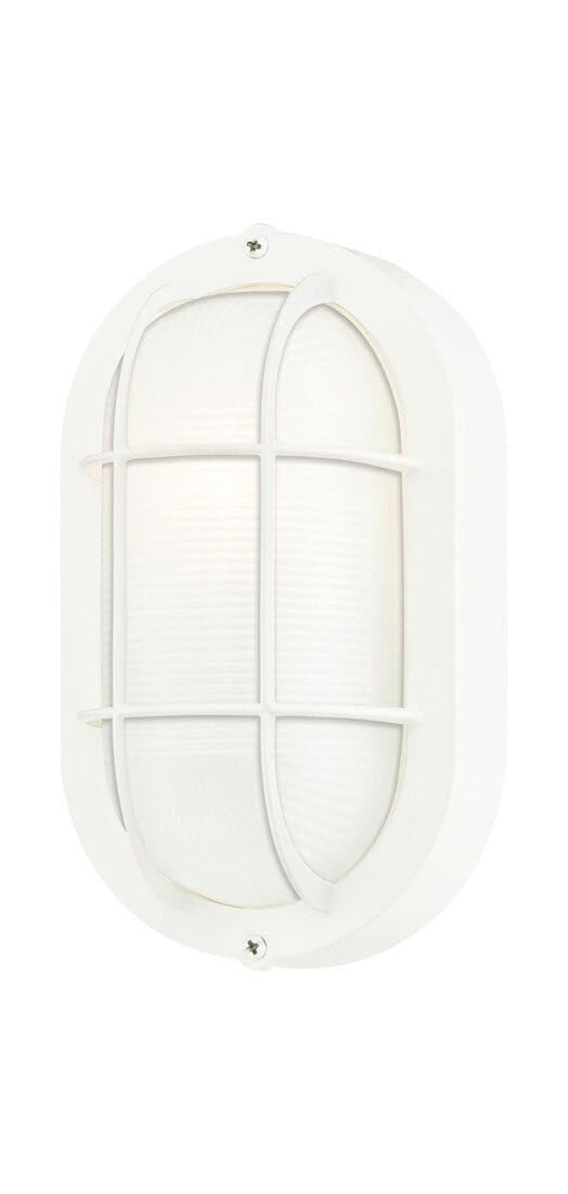 Westinghouse 6783514 Traditional One-Light Outdoor Wall Fixture, White Finish, White Glass Lens