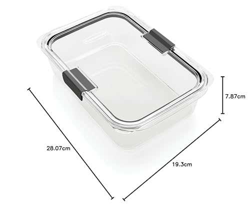 Rubbermaid Brilliance Large Food Storage Container | BPA-Free Airtight Food Storage Container | 2.3 L (9.6 Cup)