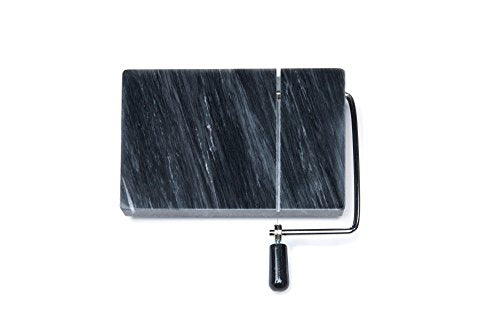 Fox Run 3832 Cheese Slicer with Replacement Wires, Marble, Black 8" x 5"