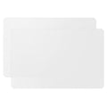 2 Pack Silicone Mats for Kitchen Counter, Treerit 23.62" x 15.75" Thick Large Silicone Mat, Nonskid Heat Resistant Countertop Protector, Easy to Clean, White Translucent