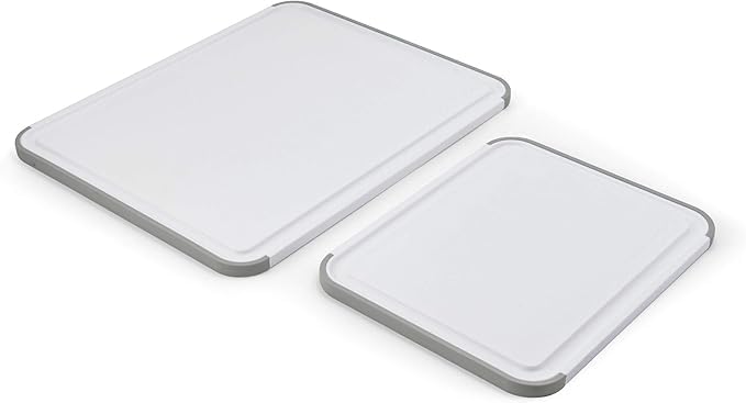 KitchenAid - Cutting Board Set, Durable with Non-Slip Edges & Double-Sided Surfaces, Ideal for Meat, Vegetables, Fruits (Set of 2)