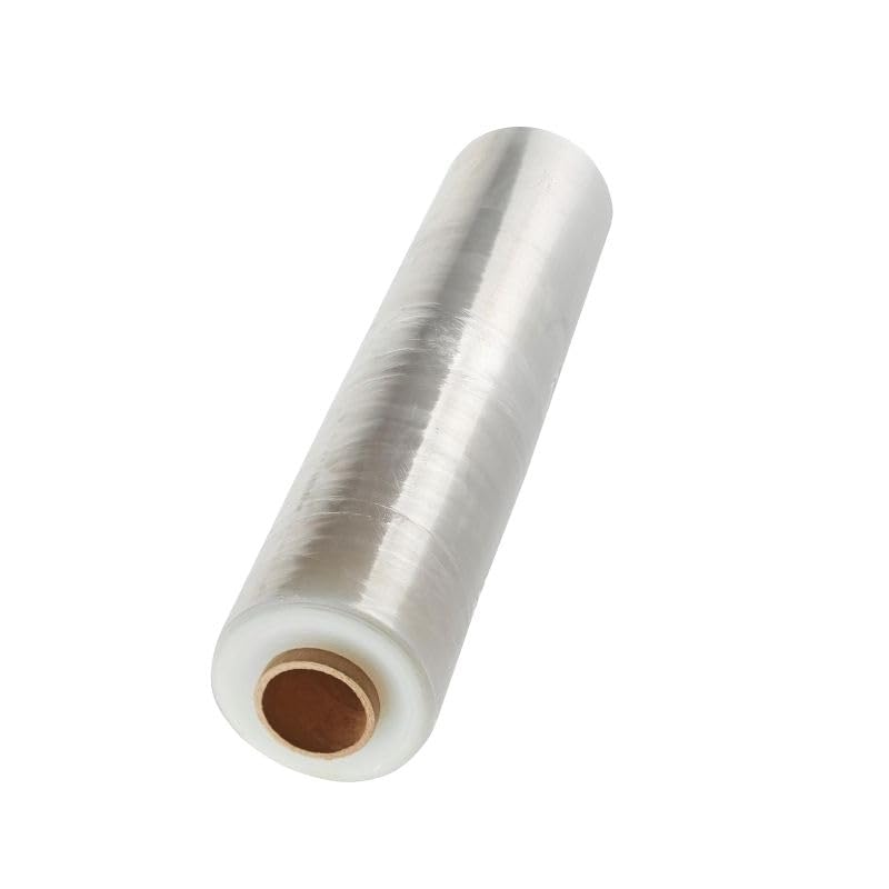 Stretch Film Wrap- 15"x1200ft Industrial Clear Shink Wrap for Pallet Wrapping, Moving, Packing