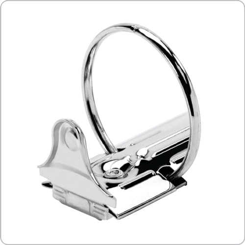 Cardinal Binders, 3-Ring Round Rings, 1.5 Inch, White, Holds 350 Sheets, ClearVue Custom Covers, Non-Stick PVC-Free Material, Recycled Content, 4-Pack for Office, School, or Home
