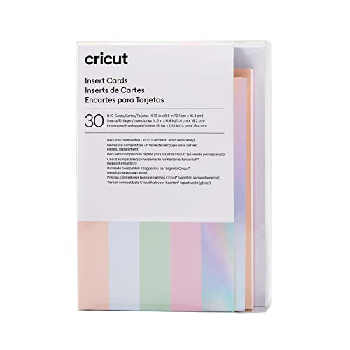 Cricut Insert Cards R40, Create Depth-Filled Birthday Cards, Thank You Cards, Custom Greeting Cards at Home, Compatible with Cricut Joy/Maker/Explore Machines, Princess Sampler (30 ct)