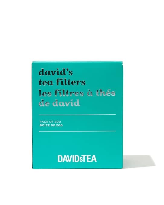 DAVIDsTEA Drawstring Tea Filters for Loose Leaf Tea, Pack of 200 Empty Tea Bags, OXO-Biodegradable Teabags, Ideal for Loose Tea Steeping, Tea Strainer Alternative