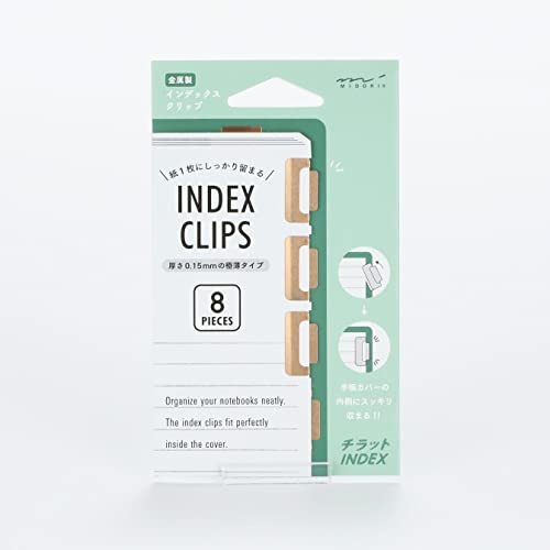 Midori Clip Index Clip Chirat Orange 43230006