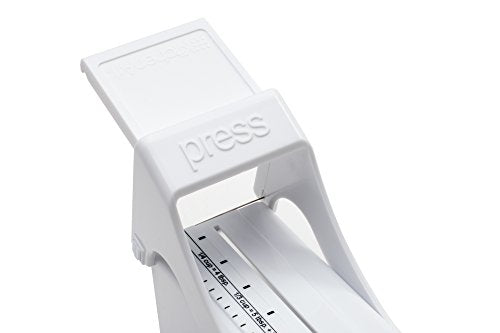 KitchenArt 32000 Buttermate Butter Cutter Slicer, Measuring Dispenser and Keeper, White - One Stick Capacity
