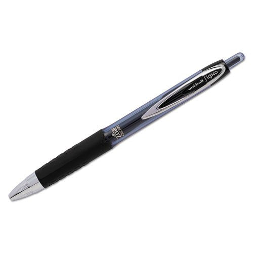 uni-ball 207 Rollerball Gel, Gel Retractable Roller Ball Pen Micro-0.5mm, 12 Pack, Black Ink (1937936)