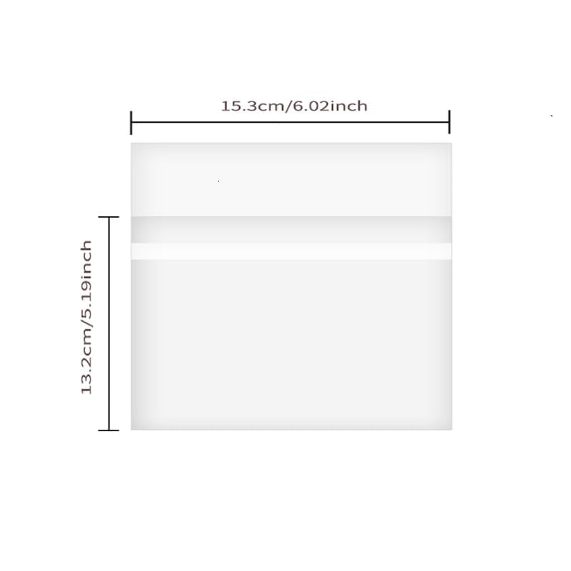 CD Outer Sleeves Clear Sticky Plastic Protective Sleeve Anti-Static for Standard CD and DVD Storage - 100Pcs