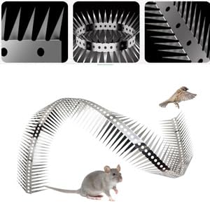 Anti-Climb Spikes for Raccoon & Bird Protection - Heavy-Duty Stainless Steel Barrier Nails for Fence, Roof, Trees | Outdoor Animal Climb Prevention