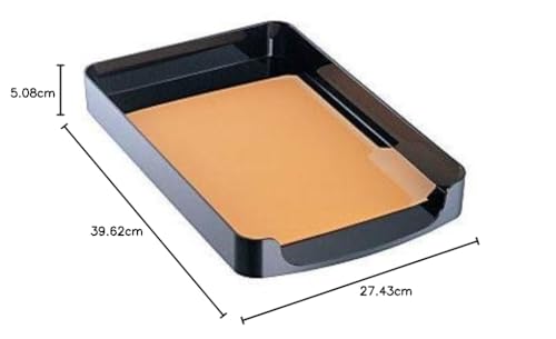Officemate 2200 Series Legal Tray, Front Load, Black (22242)