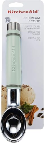 KitchenAid – Gourmet Ice Cream Scooper with Sturdy Head, Comfortable Grip, Easy Release Design (Pistachio)