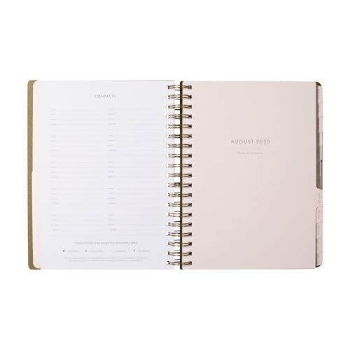 Fringe Studio 2026 Spiral Weekly Planner, Aug 2025 - Dec 2026, 17 Month, Paperback Cover, "HERITAGE HYDRANGEA", 8"w x 10"h, 240 Pages (844PA052)