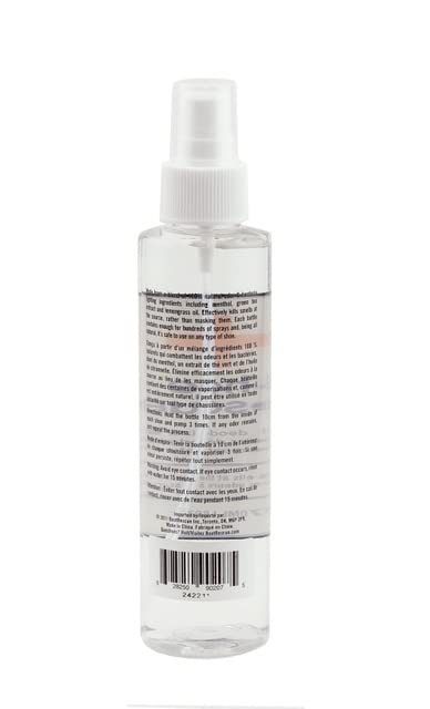 BootRescue All-Natural Premium Deodorizer Spray. Kills Odour and Refreshes Running Shoes, Sandals, Gym Bags. 170ml/6oz Bottle.