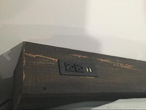 Desktop Power bar with 2 Outlets 2 USB 2.1A Insert Mounting Good for Tabletop Sofa Cabinet Nightstand