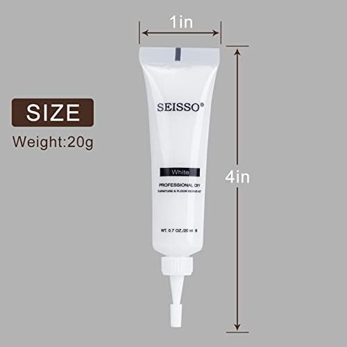 Wood Filler Stainable, SEISSO Wood Furniture Repair Kit for Wooden Scratches, Wear & Tear Cover Remover - Touching up Any Colors Wood Laminate Floor Hardwood - 12 Colors
