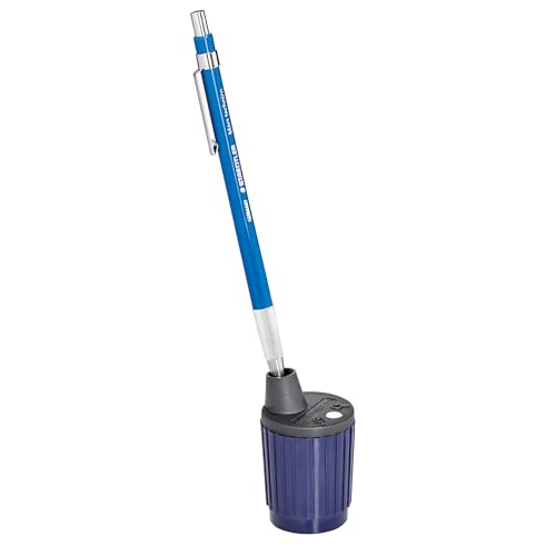 STAEDTLER Mars Lead Pointer - Precision Mechanical Pencil Sharpener with Auto-Stop for 2mm Pencils - Rotary Action with Dust Wiper & Adjustable Cone