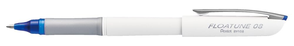 Pentel Floatune Ultra Smooth Writing Rollerball Pen, Everyday Use, Office Supplies, School Supplies, 0.8mm Bold Point, Blue Ink, BY108-C, Box of 12