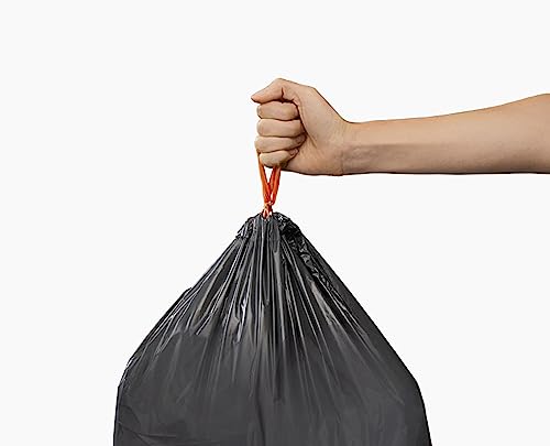 Joseph Joseph IW7 20L/5.2 Gallon Eco Liners Recycled Trash Bags (20 Pack) - Grey