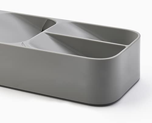 Joseph Joseph DrawerStore Compact Cutlery Organizer Kitchen Drawer Tray, Small, Gray
