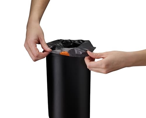 Joseph Joseph Eco Liners IW8 Eco Recycled plastic Bin Liners, Kitchen Bathroom Trash Bags With Tie Tape Drawstring Handles, Extra Strong – Pack of 20, Holds 5 Litres/ 1.3 Gallons