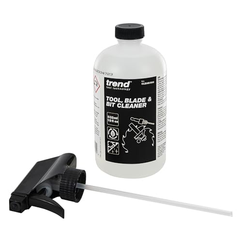 Trend Tool & Bit Cleaner: Industrial Strength Wood & Resin Remover, 500ml, CLEAN/500