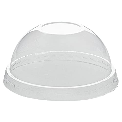 Restaurantware-LIDS ONLY: Dome-Shaped Lids, 50 Transparent Plastic Lids for 5 Ounce Coppetta to Go Cups - Cups Sold Separately, Disposable, Clear Plastic Dessert Cups Lids, for Dessert Takeaways