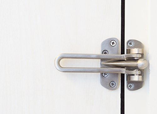 National Hardware V804 Door Security Guard in Satin Nickel