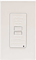 Leviton GFCI Blank Face, 20 Amp, Self Test, LED Indicator Light, GFRBF-00W, White