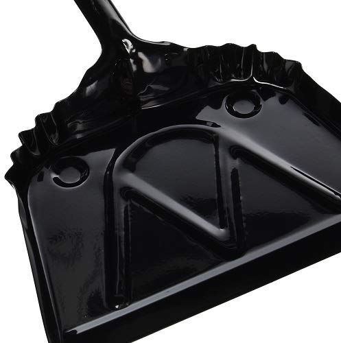 DQB Industries 72539 24-Gauge Metal Dust Pan, 12-Inch, Black