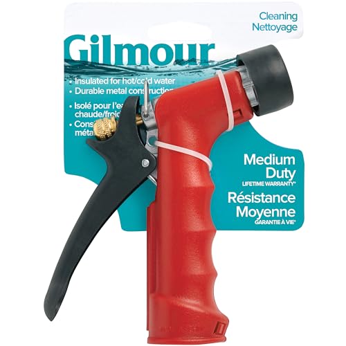 Gilmour 572TFR Commercial Insulated Grip Nozzle with Threaded Front, Red