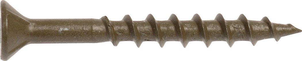 Hillman 48272 8 X 1-3/4-Inch Flat Head Square Drive Deck Screw, Brown, 500-Pack,Ceramic